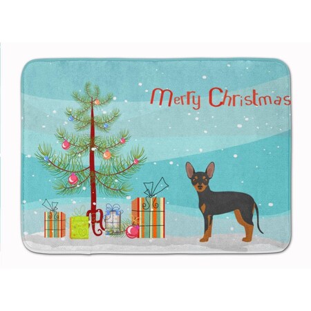 Carolines Treasures Prague Ratter Christmas Tree Machine Washable Memory Foam Mat CK3480RUG